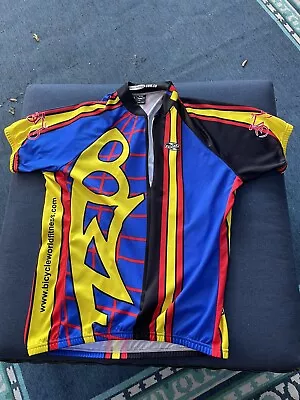 Men's Vintage Suarez Cycling Jersey Shirt Short Sleeves Full Pockets Sz XL • $19.95