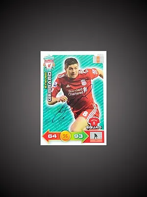 £45 • Buy Steven Gerrard Hand Signed Liverpool Panini Card In Blue Marker Bid From £45