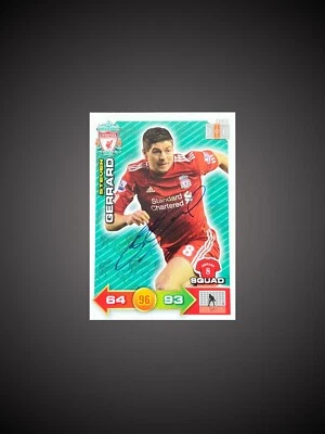 £45 • Buy Steven Gerrard Hand Signed Liverpool Panini Card In Blue Marker Bid From £45