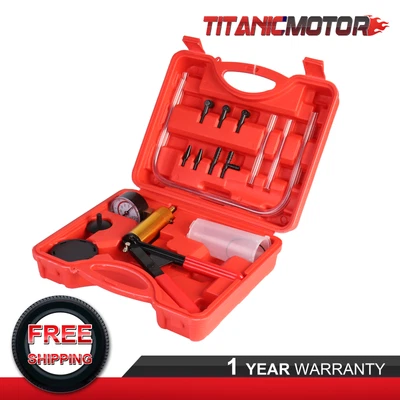 $20.92 • Buy Hand Held Vacuum Gauge Pressure Pump Tester Brake Fluid Bleeder Reservoir Tools