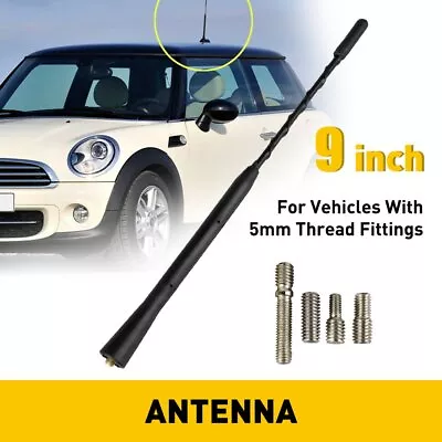 9  Auto Aluminum Alloy Carbon Fiber FM AM Radio Car Aerial Antenna AAA EOA • $8.99