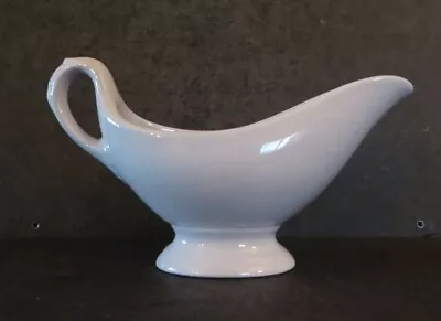 VTG Restaurant Ware Lamberton Scammell Platinum Blue Gravy Sauce Pitcher Boat • $16.90