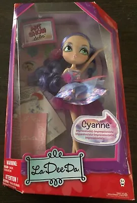 Rare La Dee Da Art Show Doll Cyanne Purple Impressionist New In Box • $44.98