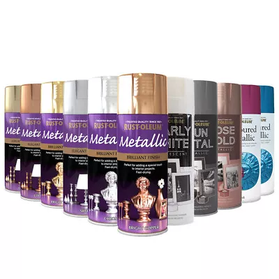 £15.95 • Buy Metallic Multi-Purpose Spray Can Paint Fast Dry Craft Hobby Wood Metal Ceramics 