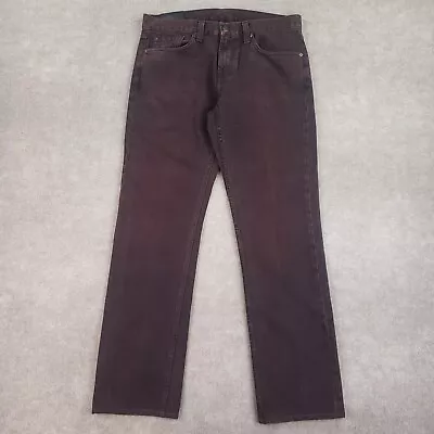 J Brand Kane Jeans Mens 35x31 Red Burgundy Slim Fit Straight Leg Stretch • $22.49