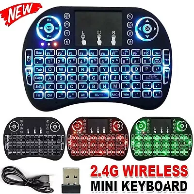 Mini Wireless Remote Keyboard For Smart TV Android Box I8 2.4GHz With Touchpad • $17.99