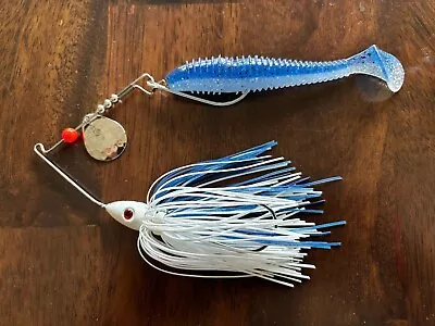 Sims Tackle 1/2oz. Spinnerbait / Swimbait Predator Blue Back W/Nickle Blade • $8.99