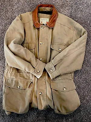 VTG Abercrombie & Fitch Adirondack Forest N Stream Canvas Chore Men Jacket Sz L • $89.50