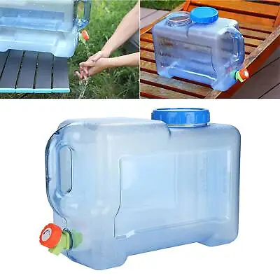 £14.99 • Buy Camping Hiking Tap Carry Tank Container Storage 12L/Drinking Water Bottle Bucket