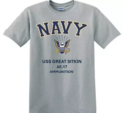 Uss Great Sitkin  Ae-17 * Ammunition*shirt. Officially Licensed • $29.95