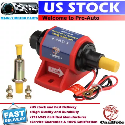 $23.99 • Buy 12V Universal Electric Gasoline Gas Fuel Pump Transfer Carburetor 35 GPH 4-7 PSI