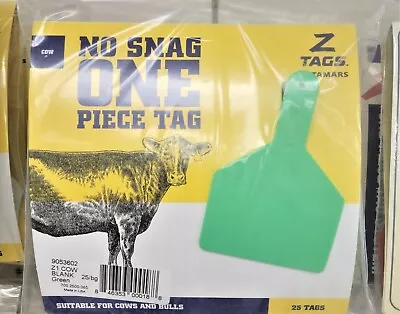 Z Tags Cow Ear Tags Blank Green 25 Count • $39.97