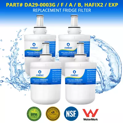 4 X Samsung Aqua-Pure Plus DA29-00003G Fine Series Ice&Water Fridge Filter  • $69.95