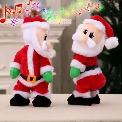 Christmas Hip Dancing Twerking Santa Claus Doll Electric Kids Singing Toys Décor • £14.99