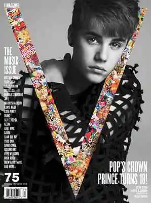 V Magazine #75 JUSTIN BIEBER Sky Ferreira LANA DEL REY Shirley Manson R.HELL New • £24.95