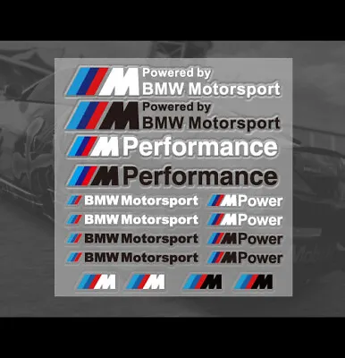 Motorsport GmbH M Power Interior 320i M3 M5 X5 Car Small Stickers Set • $9.39