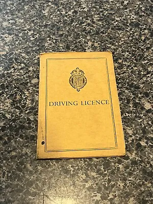 Vintage 1954-19557 London England Visitor To Great Britain Driver's Licence • $9.99