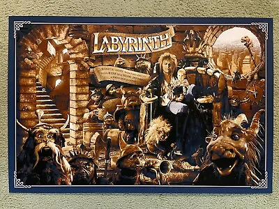 Labyrinth David Bowie Muppets Jim Henson Movie Print Poster Mondo Kevin Wilson • $179.99