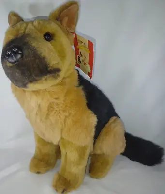 E&J Prima Classic German Shepherd Plush Toy - Prima Collection 20  - Brown/Black • $145.71