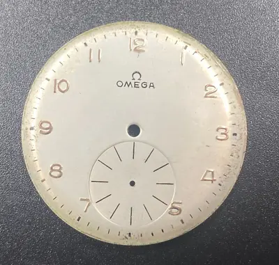 Vintage Omega Analog Small Second Watch 33.4 Mm Dial For Parts • $85