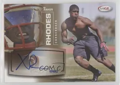 2013 SAGE Auto Gold /100 Xavier Rhodes #44 Rookie Auto RC • $6.29