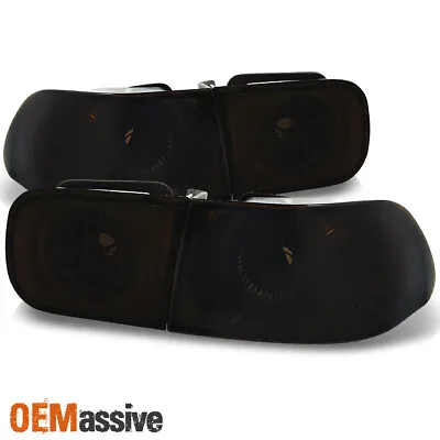 Fit 92-95 Honda Civic 2Dr 4Dr Smoked LED Ring Style Tail Lights Replacement • $59.99