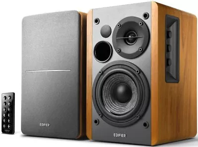 EDIFIER R1280DB - 2.0 Lifestyle Bookshelf Bluetooth Studio Speakers Brown - • $226
