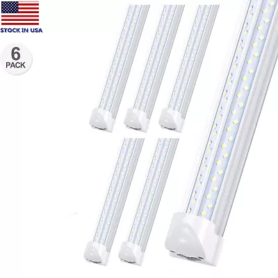 6Pack 8 Foot LED Shop Light Fixture 8FT T8 LED Tube Light 8' 120W Garage Light • $100.99