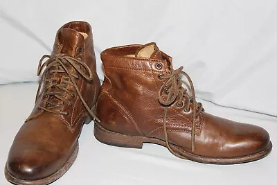 Frye Men’s Brown Leather Ankle Lace Up Boots Size 10 1/2D • $89.99