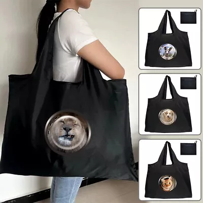 New Printed Reusable Women Shopping Bag Tote Handbag Away Bag Shoulder Bags • £4.49