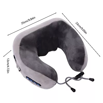 Massaging Neck Vibrating Pillow Relaxation For Home And Office Infrared Therapy • $32