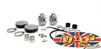 Triumph Bonneville T120 64-68 30mm Mikuni Carburetor Kit 2 Cables MAP0339 • $339.95