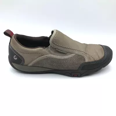 Merrell Womens Mimosa Moc Boulder Comfort Shoes Brown Leather Slip On 9 • $29.99