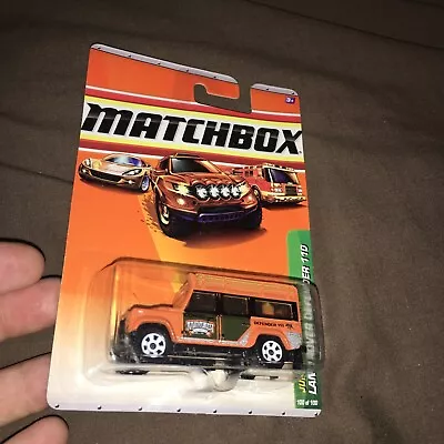 Matchbox Land Rover Defender 110 Orange 2009 Jungle Explorers NEW • $13.95