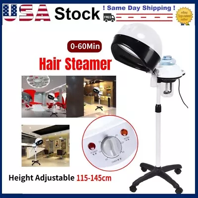 Hair Steamer Rolling Machine Stand Base Hairdressing Salon Spa Hooded Hair US • $70.67