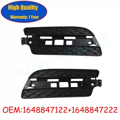 Pair Front Bumper Fog Light Cover Left Right For Mercedes GL350 GL450 2010-2012 • $34.36