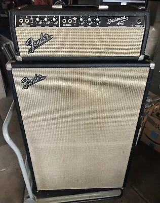 1966 Fender BASSMAN Piggyback AMP - Amplifier HEAD And SPEAKER CABINET • $2300