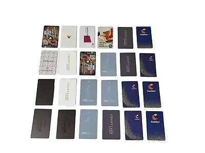 Hotel Room Card Keys Lot Of 24 Assorted Choice Marriot IHG And More A3 • $10