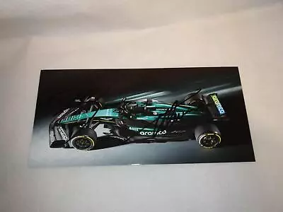  Stroll & Alonso SIGNED 2024 Aston Martin F1 Official Sponsor Card 10x21cm AMR24 • $1.24