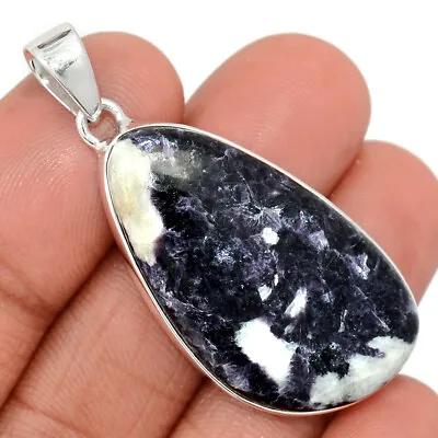 Natural Purple Lepidolite 925 Sterling Silver Pendant Jewelry CP38541 • $16.99