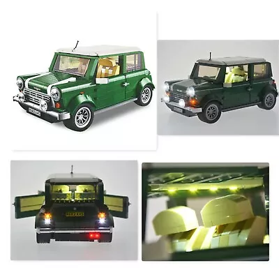 1267 PCS Mini Cooper & LED Light Kit Construction Building Block Fit Legoes • $121.99