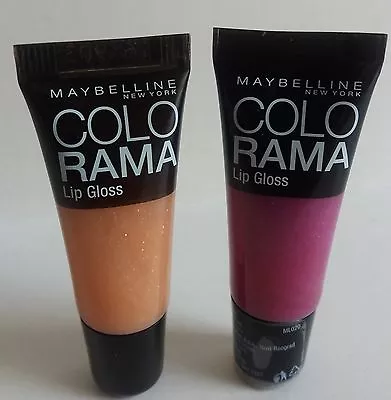 Maybelline Colorama  Tube Lip Gloss  Assorted  Shades New • £3.99