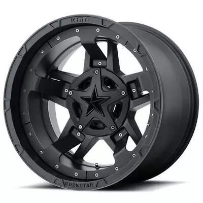 (4) 20x9 XD Wheels XD827 Rockstar 3 Matte Black Rims (B47) • $1652