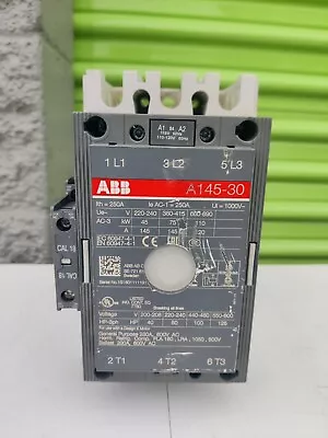 ABB A145-30 AC Contactor 230 Amp 600V 125-HP 230A 3-Pole 120V Coil • $59.95