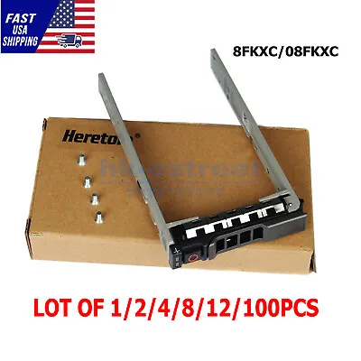 Lot For Dell 2.5  Hard Drive Tray Caddy 8FKXC For R710 R810 R620 R720 R730 Gen13 • $280