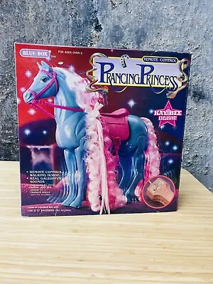 New Vintage Prancing Princess Remote Control Horse Blue/pink Kaybee Toys Barbie • $254.75