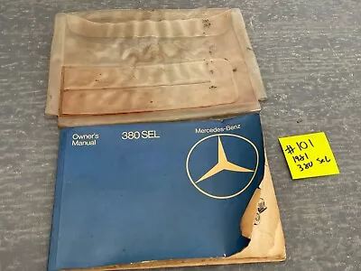 1981 Mercedes W126 380 SEL  380SEL  Owners Manual  ROUGH!!!   #101 • $16