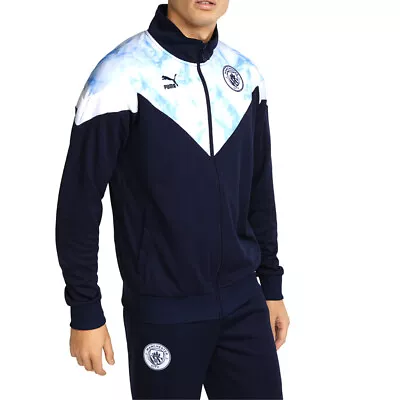 Puma Mcfc Iconic Mcs Track Jacket Mens Size XXL  Casual Athletic Outerwear 76520 • $29.99