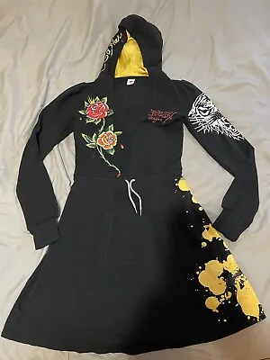 Ed Hardy Black Comfy Long Sleeve Mini Dress Size XS Women’s Dress Free Shipping • $40