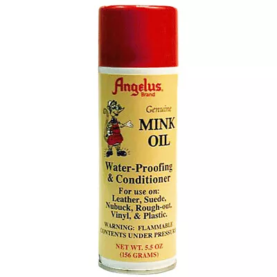 21AS 5.5 Oz Angelus Mink Oil Aerosol Suede Leather Water-Proofing Conditioner • $13.95